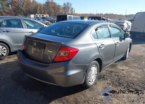 2012 Honda Civic Hf from USA, damaged, VIN 2HGFB2F61CH316827